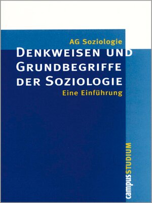cover image of Denkweisen und Grundbegriffe der Soziologie